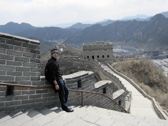 At The Great Wall of China